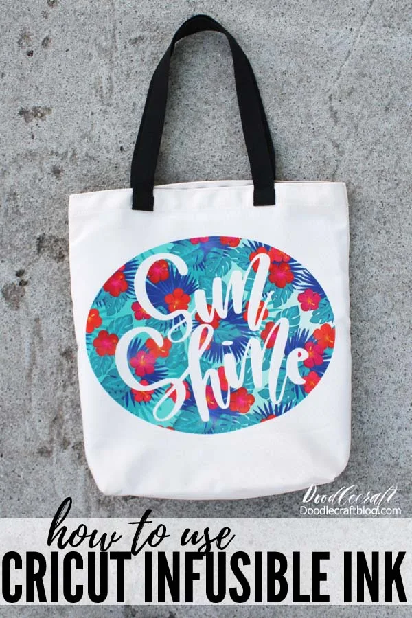 How to use Cricut Infusible Ink Transfers on Tote Bag DIY